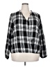 Eyeshadow Black 3/4 Sleeve Blouse Size XXL - photo 1