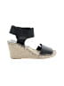 Vince. 100% Leather Black Wedges Size 8 - photo 1