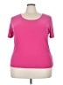 Susan Lawrence Pink Short Sleeve Top Size 3X - photo 1