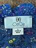 CeCe 100% Polyester Floral Multi Color Blue Short Sleeve Blouse Size L - photo 7