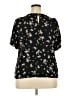 Maurices 100% Rayon Black Short Sleeve Blouse Size 20 (2) - photo 2