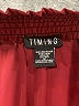 Timing 100% Polyester Burgundy 3/4 Sleeve Blouse Size M - photo 7