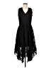 Taylor Solid Black Cocktail Dress Size 8 - photo 1