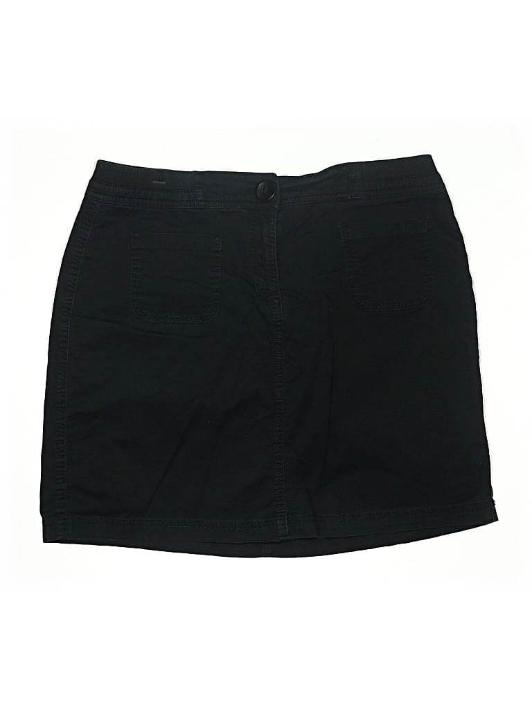Pre-owned Karen Scott Casual Skirt In Black