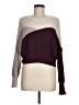 Debut 100% Polyester Color Block Burgundy Ivory Pullover Sweater Size M - photo 1