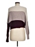 Debut 100% Polyester Color Block Burgundy Ivory Pullover Sweater Size M - photo 2