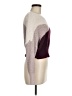 Debut 100% Polyester Color Block Burgundy Ivory Pullover Sweater Size M - photo 4