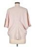 Express 100% Polyester Solid Pink 3/4 Sleeve Blouse Size M - photo 2