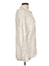 Just Living 100% Rayon Animal Print Ivory Long Sleeve Blouse Size L - photo 4