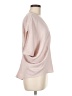 Express 100% Polyester Solid Pink 3/4 Sleeve Blouse Size M - photo 4