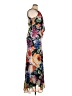 Xscape Floral Ivory Black Cocktail Dress Size 14 - photo 4