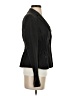 Charles Nolan 100% Ramie Solid Black Blazer Size 4 - photo 4