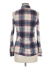 Polly & Esther 100% Polyester Plaid Blue Long Sleeve Blouse Size M - photo 2