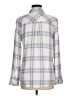 Rails 100% Rayon Plaid Ivory Purple Long Sleeve Button-Down Shirt Size M - photo 2