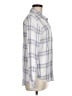 Rails 100% Rayon Plaid Ivory Purple Long Sleeve Button-Down Shirt Size M - photo 4