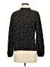 Shein 100% Polyester Polka Dots Black Long Sleeve Blouse Size 4 - photo 1