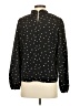 Shein 100% Polyester Polka Dots Black Long Sleeve Blouse Size 4 - photo 2