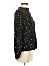 Shein 100% Polyester Polka Dots Black Long Sleeve Blouse Size 4 - photo 4