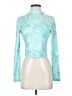 Shein Teal Long Sleeve Top Size 4 - photo 1
