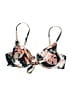 Cupshe Tropical Black Swimsuit Top Size S - photo 1