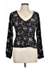 Hurley 100% Rayon Black Long Sleeve Blouse Size L - photo 1