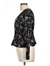 Hurley 100% Rayon Black Long Sleeve Blouse Size L - photo 5