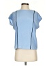 Express 100% Polyester Blue Short Sleeve Blouse Size XS (petite) - photo 1