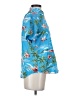 SSLR 100% Polyester Tropical Blue Short Sleeve Blouse Size S - photo 4