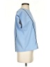 Express 100% Polyester Blue Short Sleeve Blouse Size XS (petite) - photo 4