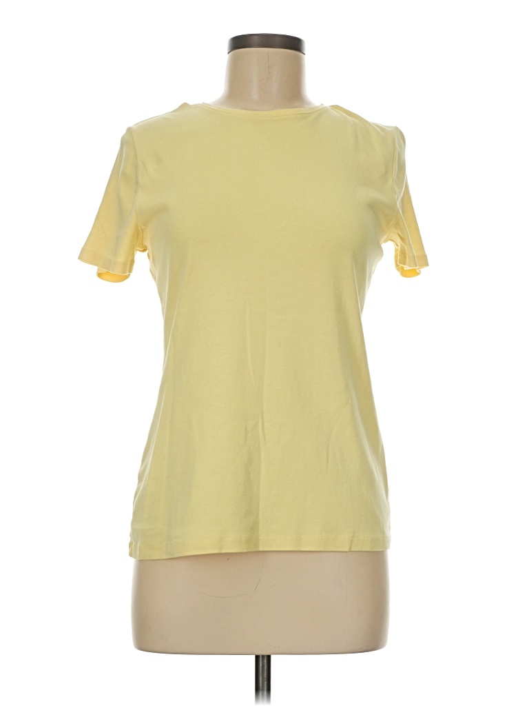 Pre-owned Talbots Short Sleeve T-shirt In Yellow