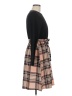 Unbranded 100% Polyester Plaid Black Casual Dress Size M - photo 4
