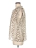 CAbi Animal Print Ivory Sleeveless Blouse Size M - photo 5