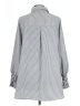 Unbranded 100% Polyester Stripes Gray Long Sleeve Blouse Size L - photo 2