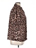 Emery Rose Animal Print Brown Short Sleeve Blouse Size 1X - photo 4