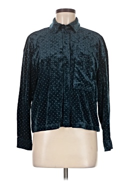 Something Navy Long Sleeve Blouse