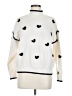 Chic et Jeune Hearts Ivory Pullover Sweater Size MedEstimated - photo 1