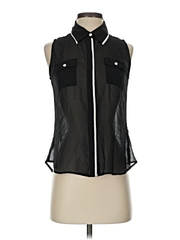 Edge Sleeveless Blouse (view 1)