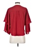 Everly Red 3/4 Sleeve Blouse Size S - photo 2