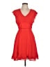 Fab'rik 100% Polyester Solid Red Cocktail Dress Size L - photo 1