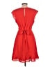Fab'rik 100% Polyester Solid Red Cocktail Dress Size L - photo 2