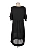 BCBGMAXAZRIA Solid Black Casual Dress Size M - photo 2