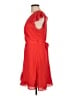 Fab'rik 100% Polyester Solid Red Cocktail Dress Size L - photo 5