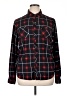 Eden & Olivia Plaid Black Long Sleeve Blouse Size XL - photo 1