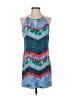 Sweet Storm Chevron-herringbone Blue Casual Dress Size S - photo 1