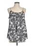 Faded Glory 100% Polyester Silver Sleeveless Blouse Size L - photo 1