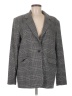 Something Navy Plaid Gray Blazer Size M - photo 1