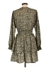 Lush 100% Polyester Animal Print Tan Casual Dress Size L - photo 2