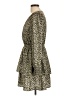 Lush 100% Polyester Animal Print Tan Casual Dress Size L - photo 5