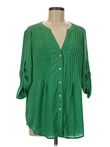 BCBGMAXAZRIA 3/4 Sleeve Blouse (view 1)