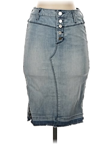Bebe Denim Skirt (view 1)